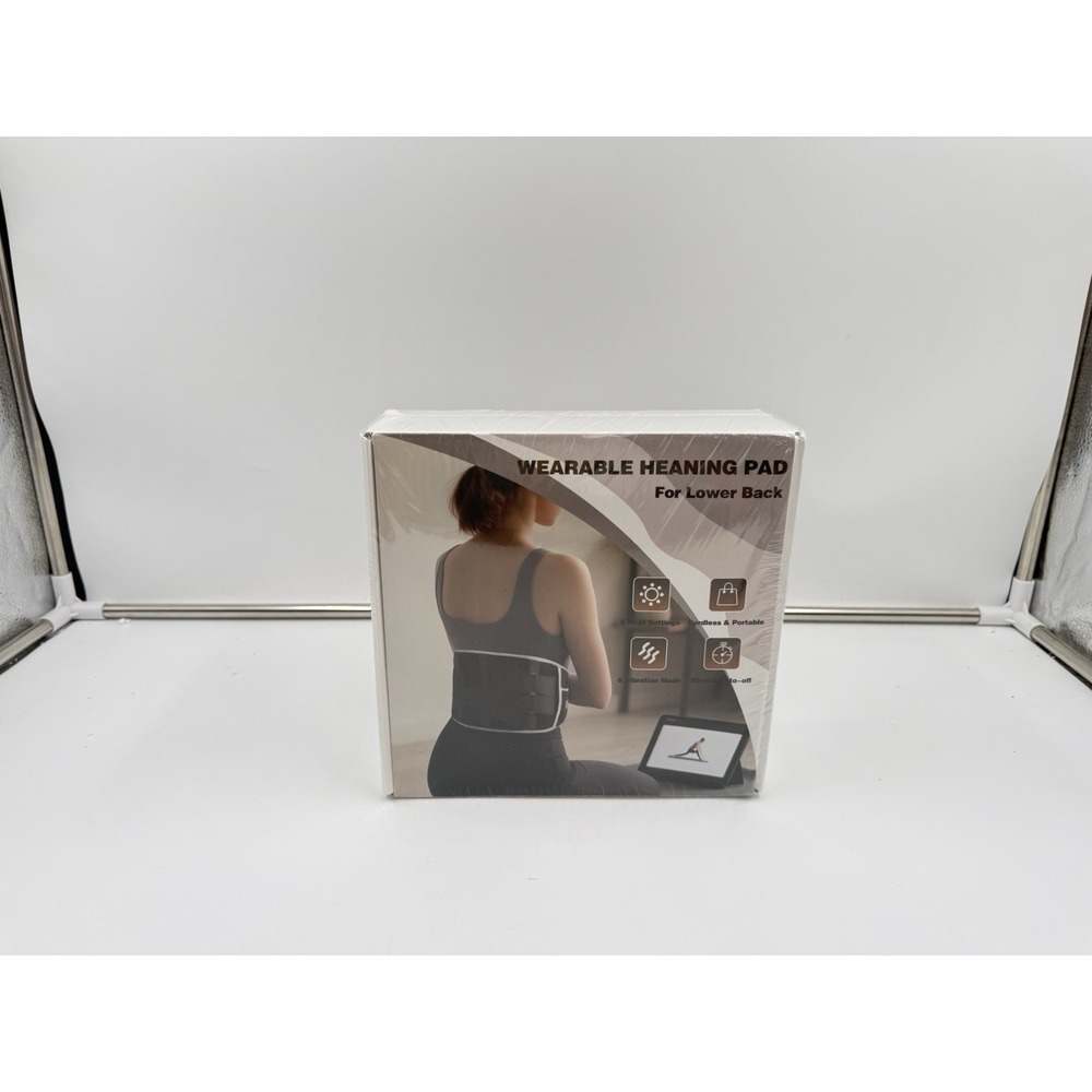 Cordless Heating Pad with Massager for Back Pain Relief, Portable Lower Back ...